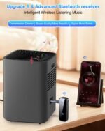 Premium Pro Bluetooth 5.4 Transmitter Receiver, AUX 3.5mm Jack Aircraft Airplane Wireless Audio Adapter for TV/Travel Flight, Airline, Gym PC, for AirPods/Headphone, Bluetooth Receiver for Car Speaker - Image 4