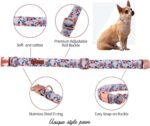 Unique Style Paws Dog Collar With Metal Buckle - Red Rose Flower Gift for Small, Medium, Large Boys Girls Dogs - Durable and Cute - Image 3
