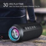 Ortizan Portable Bluetooth Speaker (1st Gen), IPX7 Waterproof, Wireless, Big Sound and Deep Bass, TWS Pairing, 30Hrs of Playtime, for Home/Party/Outdoor/Beach, Birthday Gifts for Men Women - Black - Image 5