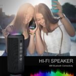 Ortizan Portable Bluetooth Speaker (1st Gen), IPX7 Waterproof, Wireless, Big Sound and Deep Bass, TWS Pairing, 30Hrs of Playtime, for Home/Party/Outdoor/Beach, Birthday Gifts for Men Women - Black - Image 7
