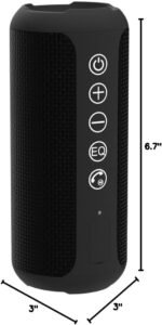 Ortizan Portable Bluetooth Speaker (1st Gen), IPX7 Waterproof, Wireless, Big Sound and Deep Bass, TWS Pairing, 30Hrs of Playtime, for Home/Party/Outdoor/Beach, Birthday Gifts for Men Women - Black - Image 11