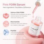 medicube PDRN Pink Peptide Serum with Salmon DNA | Pink Glow Serum with Peptides & Niacinamide for Hydration & Firm-Looking Skin | Uneven Tone Care | Korean Skincare, 1.01 fl. Oz - Image 4