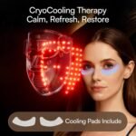 INIA GLOW 4D Wireless Red Light Therapy Mask for Face, Dual NIR, 320 LEDs | 4D Contour-Fit, Under-Eye Cooling, 4 Modes, Cordless & Rechargeable, Home & Travel Use, Skincare Gift for Women Wife Mom - Image 9