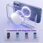 MagSafe 25W Wireless Charger for Apple Magnetic Fast Charging Pad | Compatible for iPhone 17 17e 16 16e 15 14 13 12 Pro Max - AirPods-Slim Portable for Travel Bedside Office - 2 Pack, White - Image 5