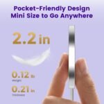MagSafe 25W Wireless Charger for Apple Magnetic Fast Charging Pad | Compatible for iPhone 17 17e 16 16e 15 14 13 12 Pro Max - AirPods-Slim Portable for Travel Bedside Office - 2 Pack, White - Image 9