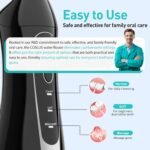 COSLUS ADA Accepted C20 Water Dental Flosser Teeth Pick, 300ML Larger Tank | Portable Rechargeable Oral Irrigator for Orthodontic & Sensitive Gums, Cordless for Travel, Family, Professional Set, Black - Image 5