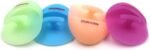 Super Soft Silicone Face Cleanser and Massager Brush Manual Facial Brush | INNERNEED Short Bristles Exfoliating Cleansing Handheld Mat Scrubber for Sensitive, Delicate, Dry Skin (Pack of 4) - Image 10