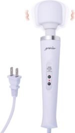 YEVIOR Wired Powerful Handheld Massager with Strong Vibration for Women | 10 Pulse Settings Strong Vibration Personal Total Body Therapy Massager for Sports Recovery, Muscle Aches, Body Pain (White) - Image 2