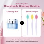 12 Pcs Pore Scrub Brush,Lip Scrubber Exfoliator,Silicone Face Cleansing Brush,Lip Scrub Brush Exfoliating Nose Clean Blackhead Removal Brushes for Face Cleaning - Image 4