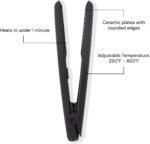 L'ANGE HAIR Le Ceramique 1-Pass Flat Iron Hair Straightener | Fast Heating Ceramic Flat Iron | Best Hot Tools Professional Hair Straightener to Lock in Moisture & Shine | (Black) - Image 4