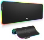 BladeHawks Extra Large RGB Gaming Mouse Pad-14 Light Modes, Extended Soft LED Mouse Pad, Anti-Slip Rubber Base, Computer Keyboard Mousepad Mat (31.5 x 12 Inch) | LED mouse pad with 14 lighting modes, covers keyboard & mouse, anti-slip rubber base, waterproof surface, USB powered - Image 2