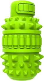 PIFFZEDO Dog Toys for Aggressive Chewers,Interactive Natural Rubber Chew & Squeaky Toy for Large Medium Breed,Dog Toothbrush,Tough & Durable (Green,Large) - Image 9