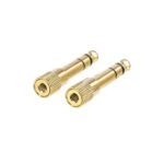 Amazon Basics Gold-Plated 6.35mm 1/4 Male to 3.5mm 1/8 Female Stereo Jack Adapter for Headphones, 2-Pack - Image 4