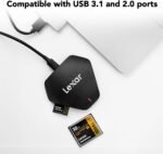 Lexar Professional Multi-Card 3-in-1 USB 3.1 Reader, Supports SD, microSD and CF Cards (LRW500URBNA) | USB-C and USB-a Cables Included, Up to 312MB per S, Up to 160MB per S - Image 6