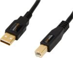 Amazon Basics USB 2.0 Cable, USB-A to USB-B, for Printer or External Hard Drive, Connect to Computer/Laptop/PC, 480 Mbps Transfer Speed, Gold-Plated Connectors, 6 Foot, Black - Image 2