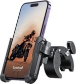 Lamicall Motorcycle Bike Phone Mount, 1s Lock Bike Phone Holder | Camera Friendly Bicycle Phone Clip, Scooter Accessories Gifts for iPhone Pro Max, Galaxy S25 Ultra, 4.7-7" Phones - Image 2