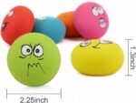 Smile Face Dog Squeaky Toys Soft Latex Squeak Balls for Puppy Small Pet Dogs 6 Pcs/Set - Image 6