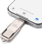 Amazon Basics 256GB USB Flash Drive, Thumb Drive Memory Stick with USB C and USB A Dual Ports, Champagne Silver - Image 4