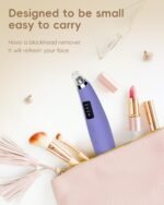 Pore Vacuum Blackhead Remover - Pore Extractor with 5 Attachments & 3 Suction Levels - Blackhead Remover Tools for Women and Men (Purple) - Image 9
