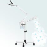 TASALON 2-in-1 Professional Facial Steamer with 5X Magnifying Lamp, Esthetician Steamer on Wheels with Ozone and Hot Mist, Standing Face Steam for Facial Deep Cleaning and Moisturize, SPA & Beauty - Image 2
