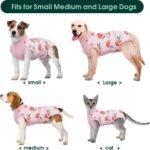 Kuoser Recovery Suit for Dogs Cats, Soft Dog Surgery Suit Female Male Spay | Professional Dog Onesie for Surgery, Substitute E-Collar & Cone, Prevent Licking Dog surgical suit Pet Neuter Suit - Image 7