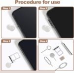 13 Pcs Sim Card Removal Tool Sim Card Tool Sim Ejector Tool iPhone Sim Card Removal Tool Sim Eject Tool Smooth and Burr-Free for All Cell Phones - Image 5