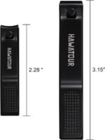 HAWATOUR Nail Clippers Set with Visibly Tin Case, Black | Ultra Sharp, Sturdy Fingernail and Toenail Clipper Cutters - Image 7