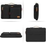 MOSISO 360 Protective Laptop Shoulder Bag, 15-15.6 inch Computer Bags | Compatible with MacBook Pro 16 inch, HP, Dell, Lenovo, Asus, Side Open Messenger Bag with 4 Zipper Pockets, Black - Image 8