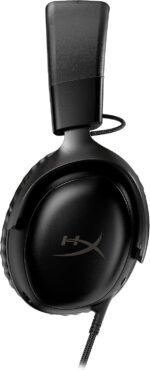 HyperX Cloud III – Wired Gaming Headset, PC, PS5, Xbox Series X|S, Angled 53mm Drivers, Spatial Audio, Memory Foam, Durable Frame, Ultra-Clear 10mm Mic, USB-C, USB-A, 3.5mm – Black - Image 9