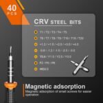 JOREST Small Precision Screwdriver Set with Torx Triwing Phillips, Mini Repair Tool Kit for Macbook, Computer, Laptop, PC, iPhone, PS5, Xbox, Switch, Glasses, Watch, Ring Doorbell, Electronics - Image 5