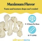 hotspot pets 20 Pack - 7 Inch USDA Certified Rawhide Dog Chews - from Grass Fed Brazilian Cows - Promotes Tooth Health and Good Behavior (20 Pack) - Image 4