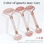 BAIMEI IcyMe Rose Quartz Roller & Gua Sha Facial Tool Set for Depuffing | Cooling Face Roller for Lymphatic Massage,Sculpting Tool for Face, Eyes & Neck, Skin Care Gifts for Women,Spa & Travel Use - Image 10