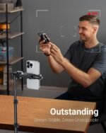VIMOSE 66" Phone Tripod, Tripod for iPhone with Remote & Phone Stand | Extendable Cell Phone Tripod for Video Recording, Ultimate Tripod & Monopod Accessories for iPhone/Android, ANTHRACITE - Image 5