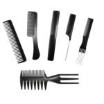 Professional Hair Comb Set 6-Piece – Barber & Salon Hair Cutting and Styling Combs Kit – Fine & Wide Tooth, Rat Tail & Sectioning Hairdressing Combs for All Hair Types - Image 2