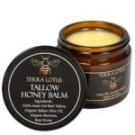 Terra Lotus - Organic Grass-Fed Beef Tallow Balm with Raw Honey - Moisturizing Cream - Handmade All-Natural Moisturizer (2 Oz, Unscented) - Image 2