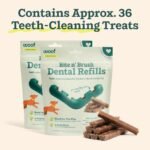 WOOF Bite n' Brush Dog Dental Chew Toy Refills, Chicken, 2 Pack | Dental refill treats, chicken & beef options, oral care ingredients, reusable with Bite n' Brush - Image 5