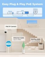 REOLINK 5MP 8CH Home Security Camera System with 2TB HDD RLK8-520D4-5MP | 4pcs 5MP Wired PoE IP Cameras Outdoor with Person/Pet/Vehicle Detection, 4K 8CH NVR with 2TB HDD for 24-7 Recording - Image 6