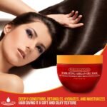 Arvazallia Hydrating Argan Oil Hair Mask and Deep Conditioner for Dry or Damaged Hair (8.45 oz Jar) - Image 4