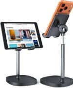 LISEN Cell Phone Stand Phone Holder for Desk, Gaming for Nintendo Switch | Office Desk Accessories for Women, iPhone Stand, Gadgets for Men Gifts, Office Decor, OtterBox Case, Switch, iPad, 4-10 in - Image 2
