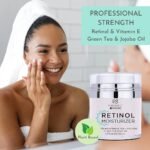 Radha Beauty Moisturizing Miracle Retinol Cream for Face - with 2.5% Retinol, Hyaluronic Acid, Vitamin E and Green Tea. Luxury Night and Day Cream 1.7 fl oz. - Image 3
