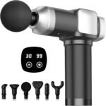 Massage Gun Deep Tissue, Handheld Percussion Muscle Massager for Back, Neck & Shoulder Pain Relief, Portable Electric Back Massager with 30 Speed Levels & 6 Massage Heads, Gift for Men Women - Image 2