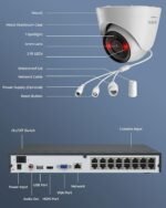 REOLINK 16CH 12MP PoE Security Camera System with 4TB HDD RLK16-1200D8-A | 8pcs H.265 12MP Security PoE Cams, Person Vehicle Pet Detection, Two-Way Talk, Spotlights Color Night Vision, home security - Image 8