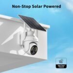SEHMUA 2K Solar Security Cameras Wireless Outdoor, 2 Pack 360° View Pan/Tilt WiFi Security Camera Outside with Color Night Vision,Easy to Install, PIR Alarm, 2-Way Audio - Image 3