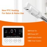 Professional Facial Steamer, Face Steamer Upgrade PTC Heating, Esthetician Steamer Hot Mist Facial Steamer for Salon Spa Beauty (White) - Image 4