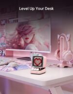 Divoom Ditoo Retro Pixel Art Game Bluetooth Speaker with 16X16 LED App Controlled Front Screen (Pink) - Image 6