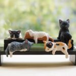 Mini Cute Cat Car Dashboard Accessories,Fun Car Rearview Mirror Decorations | Kawaii Desk Office Home Mini Figurines Decor for Men Women - Image 2