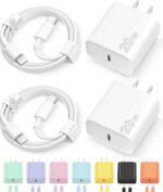 iPhone 17 16 15 Charger Fast Charging Type C Chargers USB C Charger Block iPhone 17 16 15 Air Pro Max Chargers with 6FT Cable for iPhone 17/17 Plus/17 Pro Max/16/16 Plus/16 Pro Max/15 Pro Max/iPad Pro - Image 2