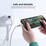 iPhone Charger 3 Pack 10ft MFi Certified Lightning Cable Fast Charging | 3 Pack 10ft MFi Certified Lightning Cable, Nylon Braided Fast Charging Phone Cord for iPhone 14 13 12 11 Pro Max iPad - Image 6
