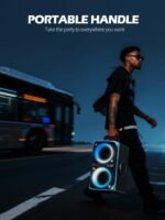 Party Bluetooth Speaker - 240W Peak Loud Speaker, Dazzling Light Show, Deep Bass, IPX4 Waterproof, 15H Battery, TWS Pairing, BT 5.3 Wireless, Portable for Home/Outdoor/Beach/Pool Party - Image 6