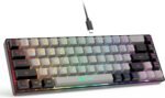 GEODMAER 65% Gaming Keyboard, Wired Backlit Mini Keyboard, Ultra-Compact Anti-Ghosting No-Conflict 68 Keys Membrane Gaming Wired Keyboard for PC Laptop Windows Gamer - Image 2